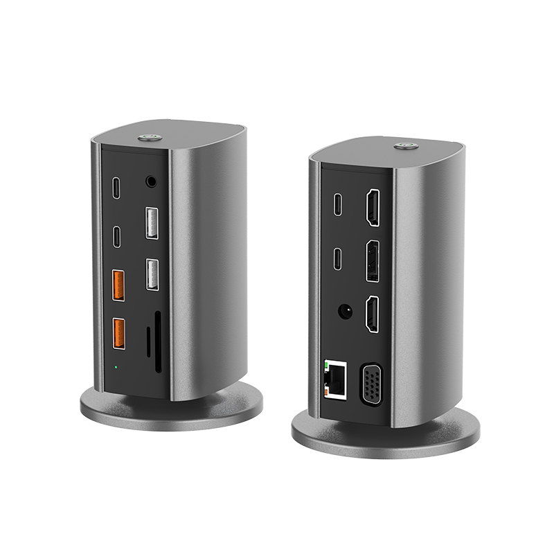 16合1多功能立式USB-C多屏MST同屏异显HUB扩展坞