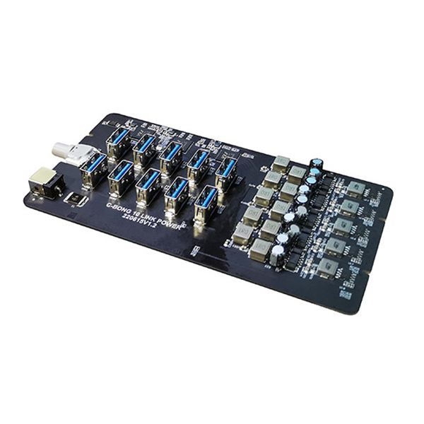 智能程控工业级USB3.0 HUB扩展坞10合1