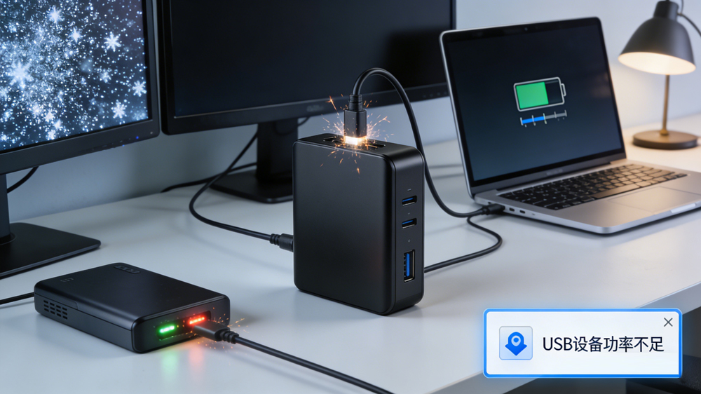 扩展坞供电不足