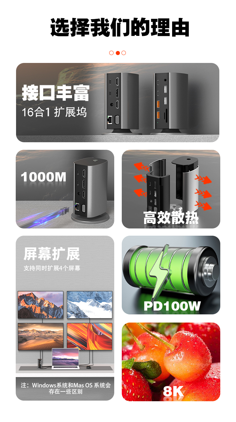 立式拓展坞